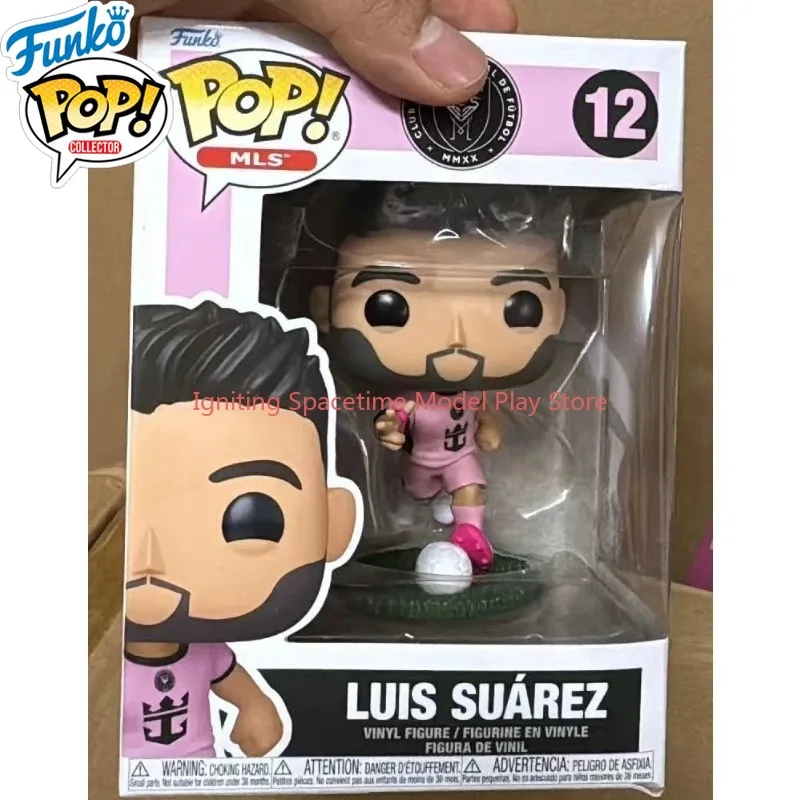 Funko Pop! Camiseta Rosa de Local del Inter de Miami de MLS, Lionel Messi, Luis Suárez # 11 # Figura de Acción de 3.9 Pulgadas (12 cm) para Niños y Niñas, Regalo