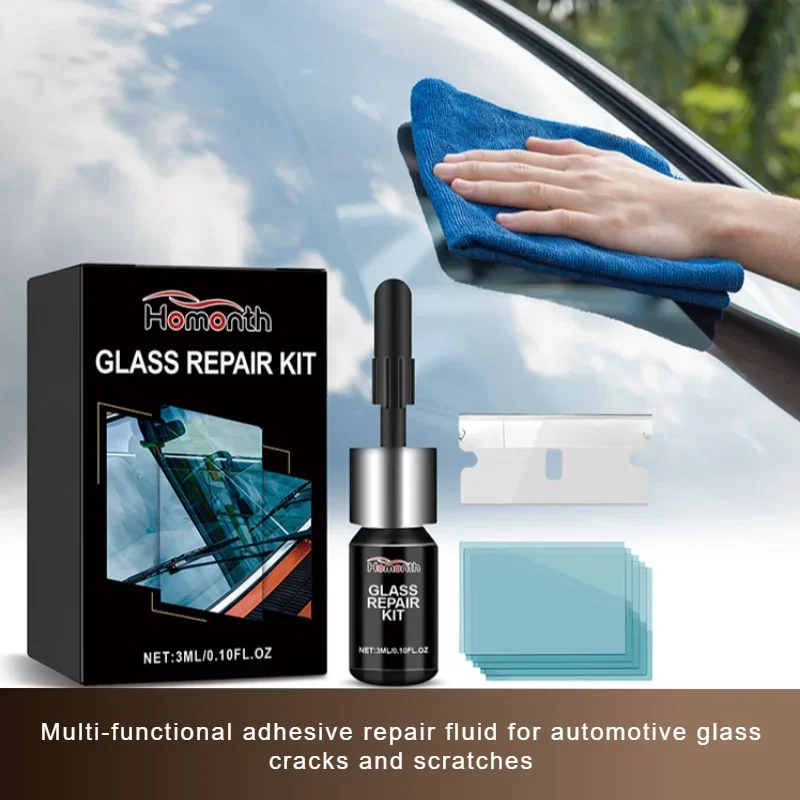 Car windshield repair fluid, car glass repair tool