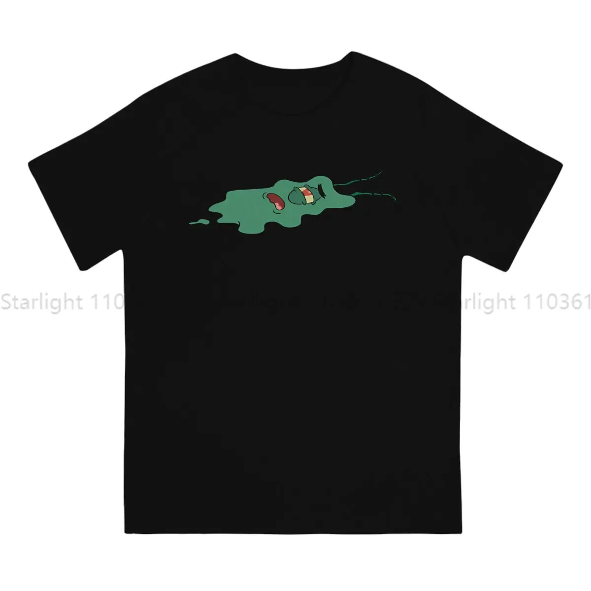 Men's TShirt Squished Plankton Distinctive T Shirt Original Streetwear Hipster