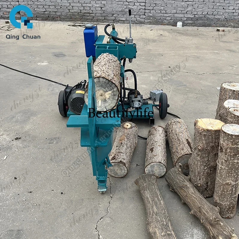 K182 Hydraulic Woodworking Machinery Wood Splitter Two-Phase Motor High-efficiency Household Firewood Chopping Machine