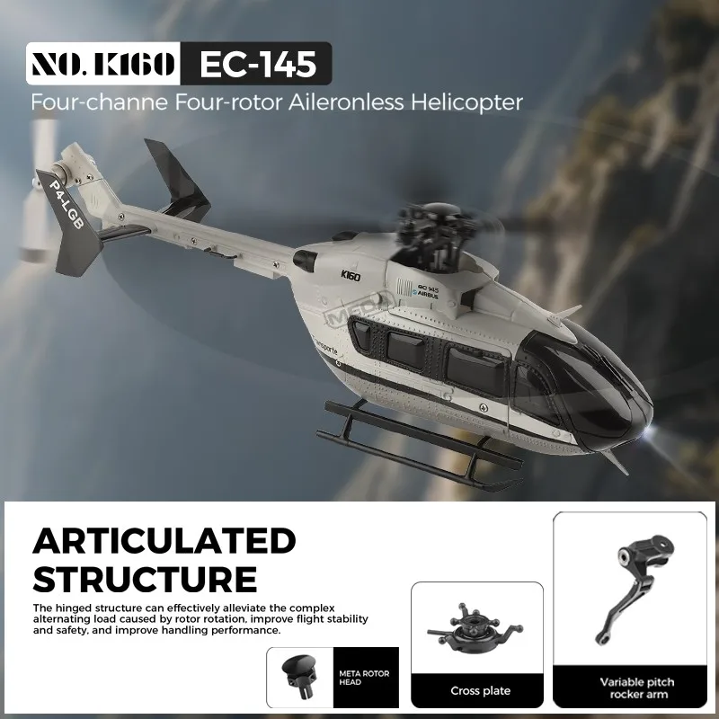 Wltoys K160 RC هليكوبتر 2.4G 4CH 6-محور الدوران فرش السيارات نقل الطائرة التحكم عن بعد Flybarless بلاك هوك ألعاب الطائرة