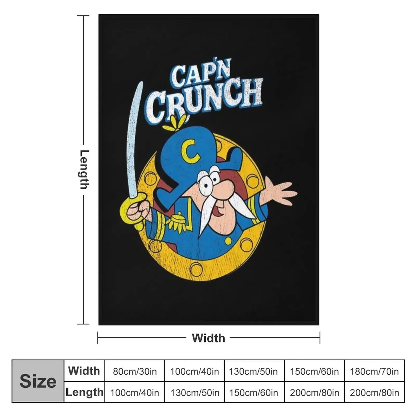 Vintage Crunch Cereal T-Shirt Throw Blanket Tourist Flannels christmas gifts Sofa Throw Blankets