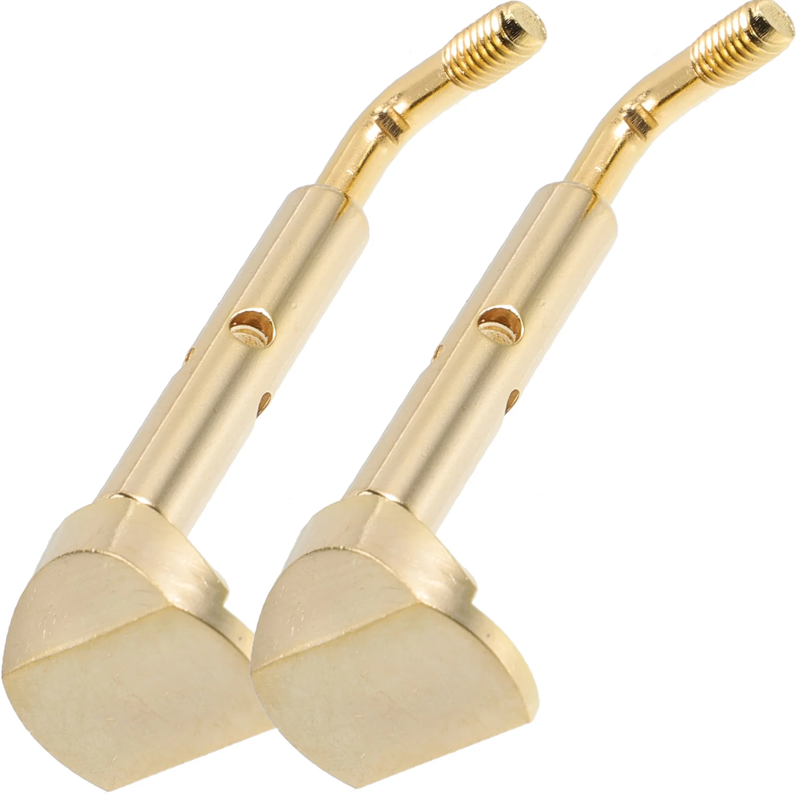 

2 Pcs Chin Rest Screw Violin Component Parts Holder Brass Metal Screws Replacement Shoulder Rests Accessories