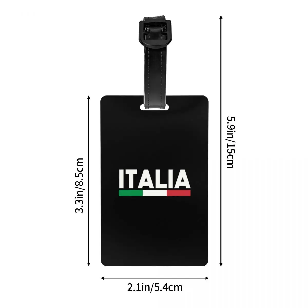 Custom Flag Of Italy Luggage Tag With Name Card Italian Patriotic Privacy Cover ID Label for Travel Bag Suitcase