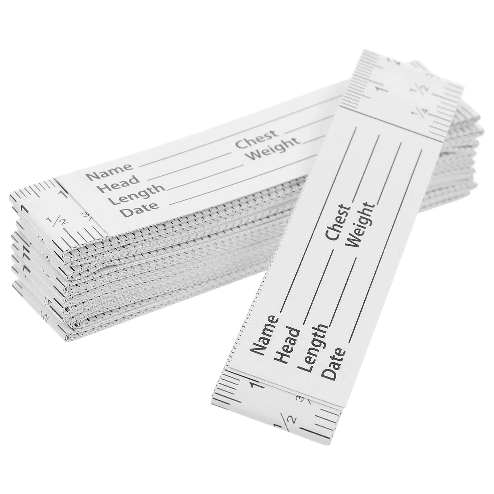 Regla de medición graduada, cinta de papel, marcos de precisión métricos de doble escala, herramienta de ingeniería escolar portátil, 10 Uds.