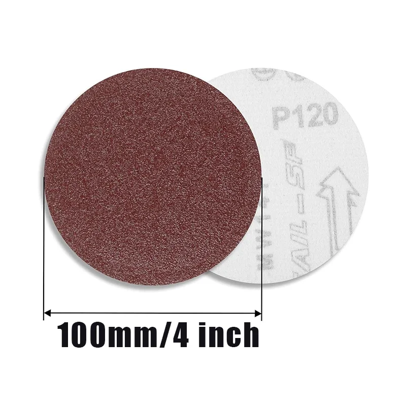 

4 Inch No Hole 100mm Sandpaper Sanding Discs Woodworking Metal Abrasive Polishing Tool 40-2000 Grit Abrasive Grinding Disc