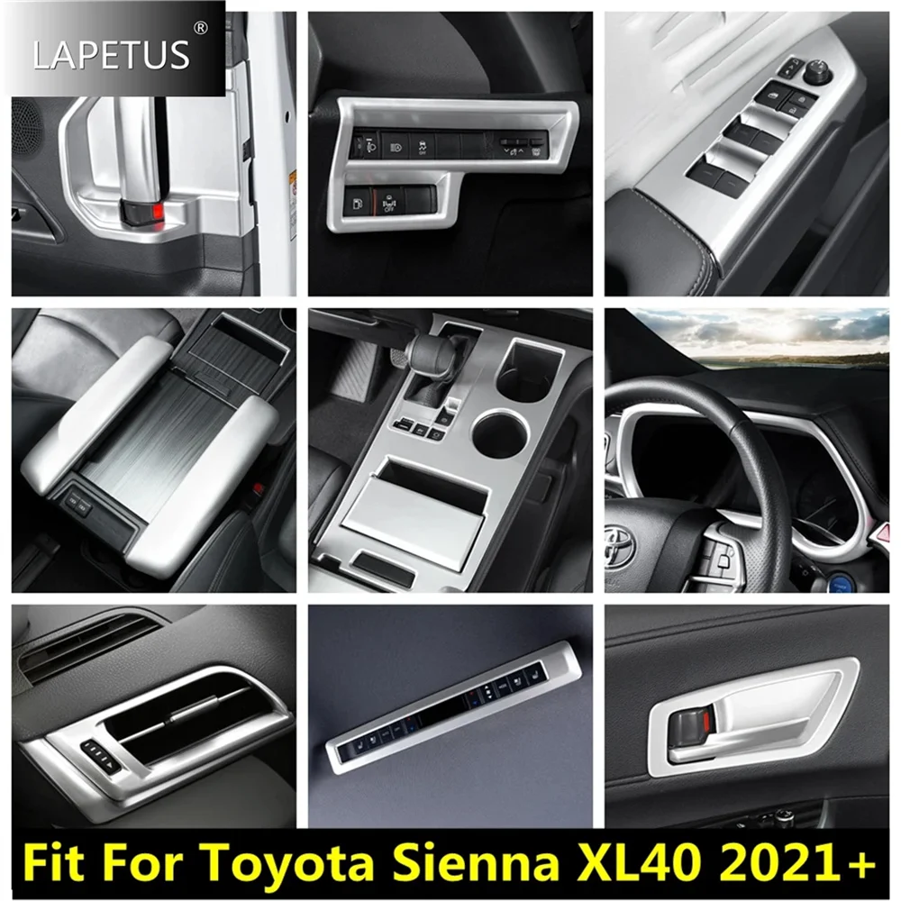 

ABS Auto Gear Shift / Head Light / Handel Bowl / Dashboard Frame Accessories Cover Trim For Toyota Sienna XL40 2021 2020 2023