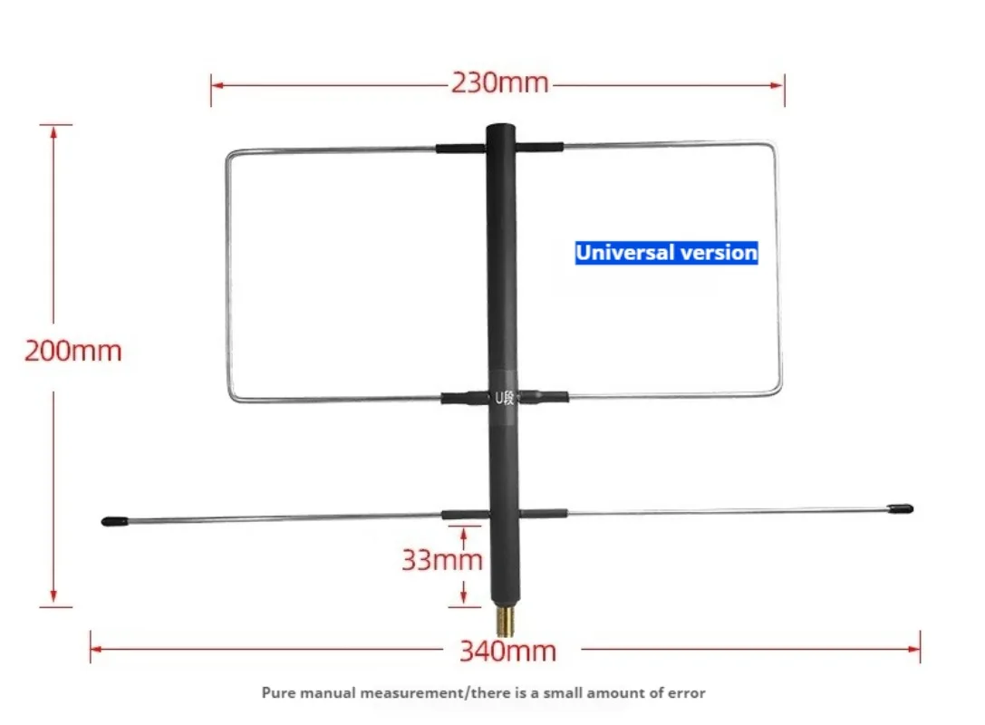 Antena Yagi zewnętrzna kierunkowa SDR 433MHz do radia ręcznego, odpowiednia do radiotelefonów Baofeng, pasmo UV, antena przedłużona. — zdjęcie produktu 5
