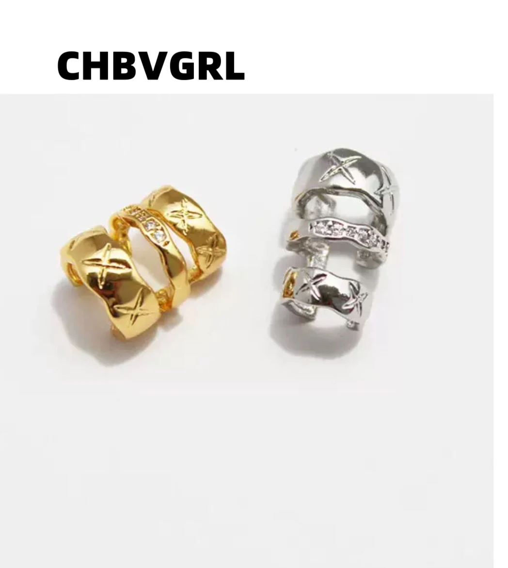 

Selling well, simple, micro-set zirconium multi-layer ear bone clips, luxurious temperament, high-end ear clips, no ear holes