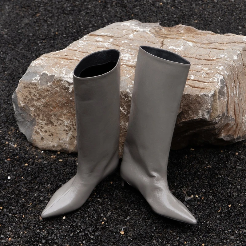 Winter Pointed Toe Women Knee  - High Knee Heel Boots recension och pris