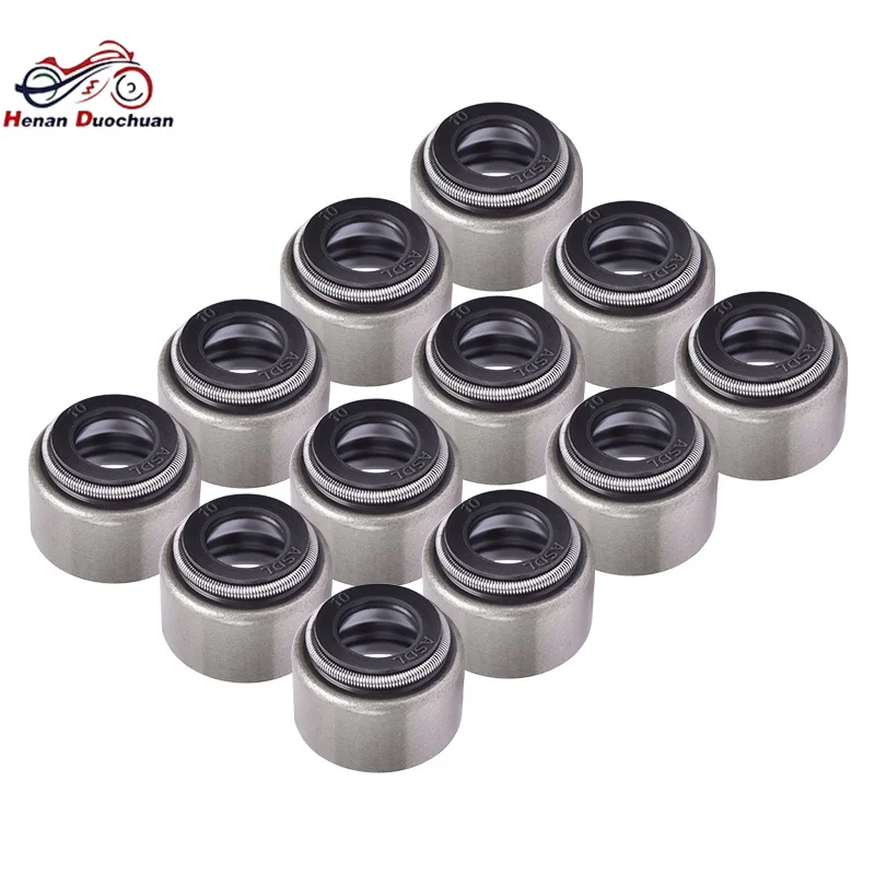 Haste da válvula do motor de moto, 2 peças, 6mm, vedação de óleo para yamaha xt225 serow tt225 ttr225 tw225e tw225 tw xt 225 ttr tt 225