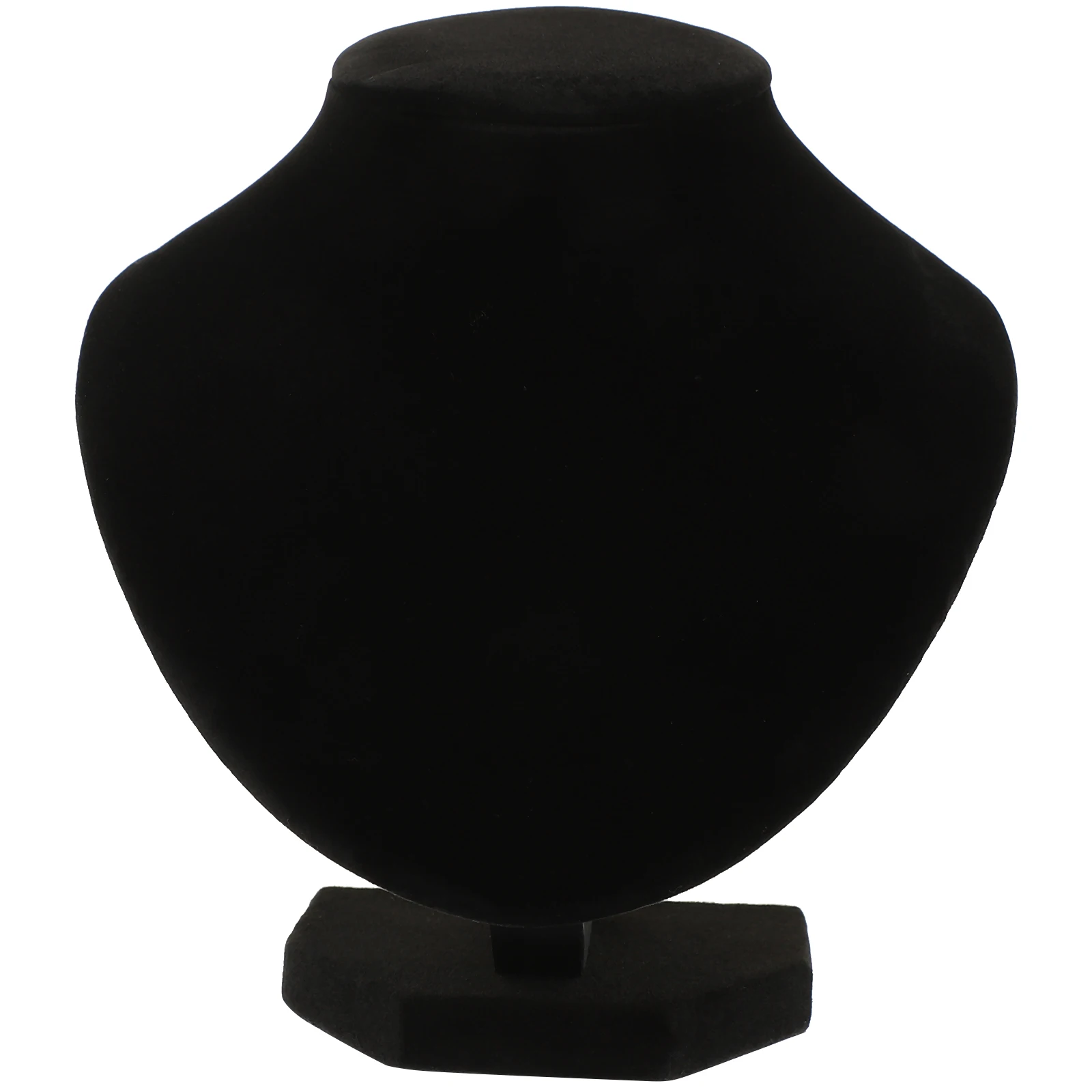 

3D Necklace Black Jewelry Bust Stand Wide Necklace Display Stand Base For Home Jewelry Bust Display Stands Retail Use (A-08)