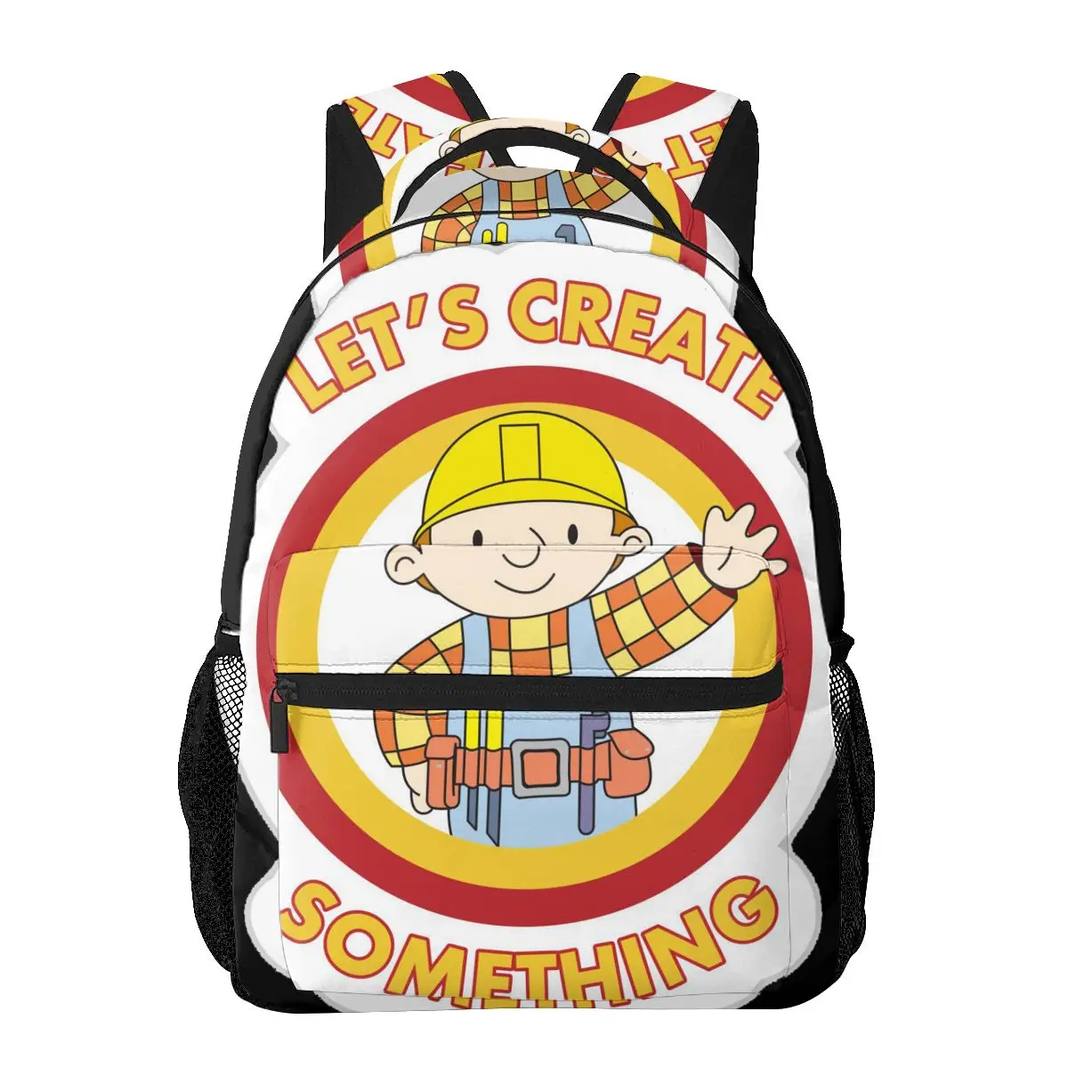 Mochila informal para estudiantes Unisex, mochila para ordenador de viaje y ocio, Srj94 Bob The Builder