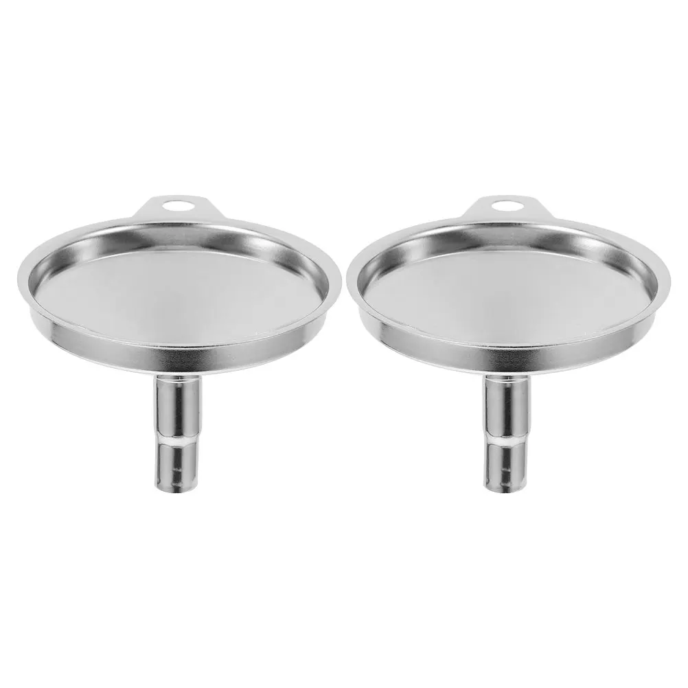 

2Pcs Small Funnel Stainless Steel Kitchen Tool for Coffee Oil Portable Easy Clean Liquid Transfer Bottle Pouring