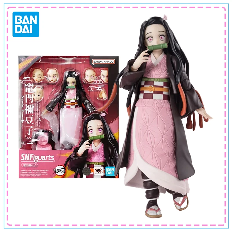 

Bandai SHF Demon Slayer Kamado Nezuko Collection Model Anime Action Figure Original Genuine SHF Model Kit Toys Gifts