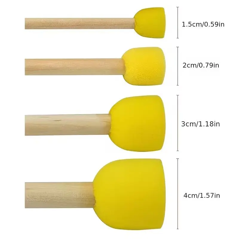 11Pcs Sponge Painting Set, Foam Art Stamp Tools for DIY Crafts, Reusable Drawing Supplies for Artists & Beginners