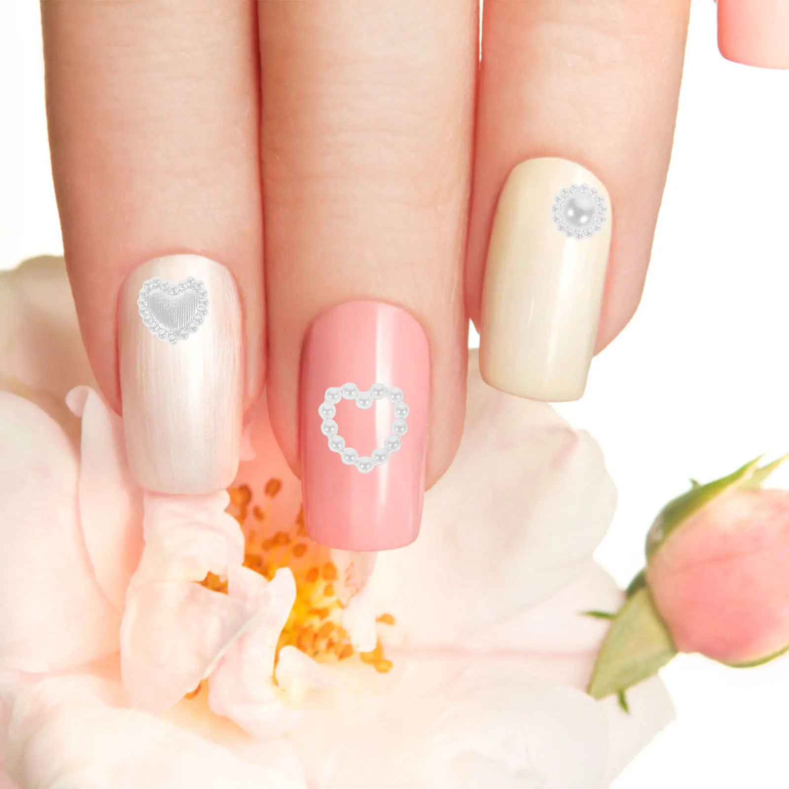 

1 Bag Pearl Nail Charms Versatile Cute Mini Gems for Creative Nail Art Designs Sturdy Manicure Decorations for Daily Wear