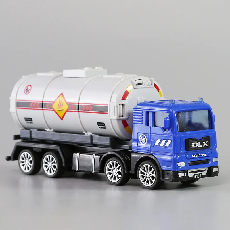 Diecast Fire Truck Model Toy Alloy Fire Truck Toy Inertia Pull Back Cars Engineer Fire Truck Simulation Collection Toys For Kids