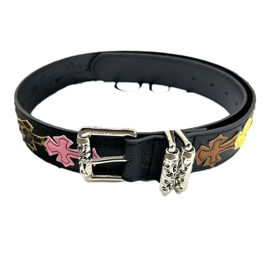 CH Belt Men's and Women's Holy Sword Element Decoration Hollow Ivy Women's Style Star Style Punching Retro
