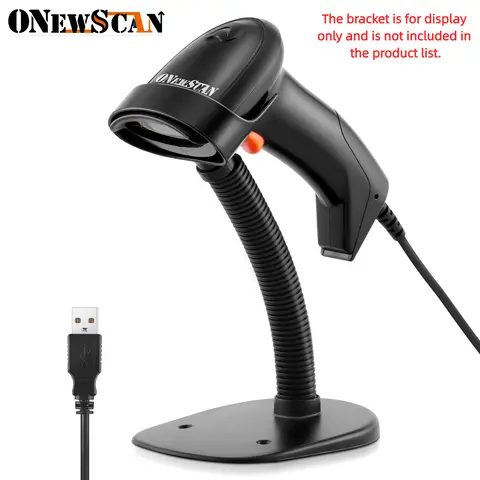 Scanner de codes-barres laser USB 1D avec vitesse de transfert rapide et vitesse de balayage rapide