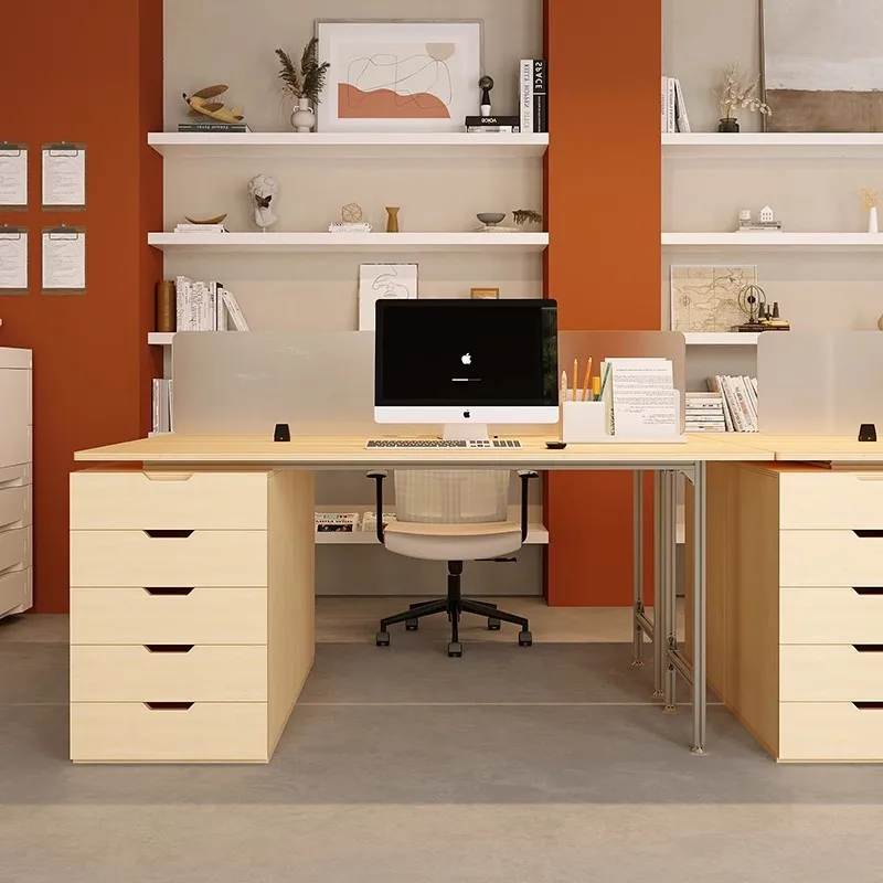 

New Ocean Plate Aluminum Desk Computer Desk Aluminum Wind Computer Studio Office Writing Birch Board Table