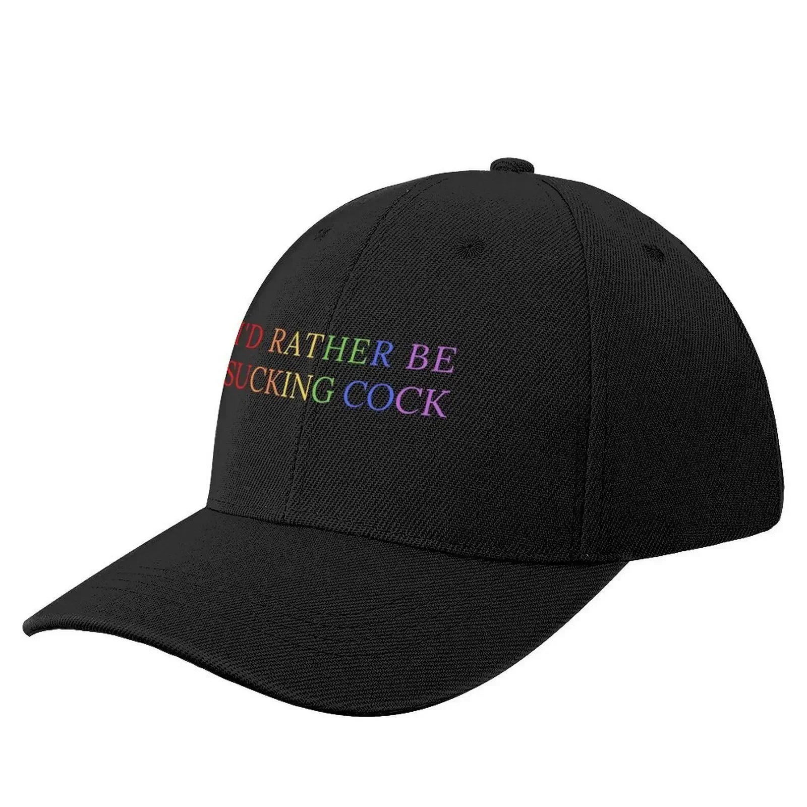 

I'd Rather Be Sucking Cock Queer Pride Colours Baseball Cap derby hat beach hat Ball Cap Boy Child Women's