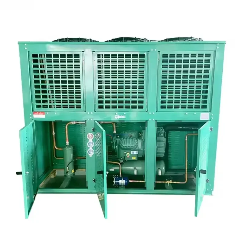 50HP LDPL 6FE-50(Y)FLV Medium-Low-Temperature Air-Cooled V-Type Box-Type Condensing Unit 380V/3P/50Hz R-404A 124600-52800W