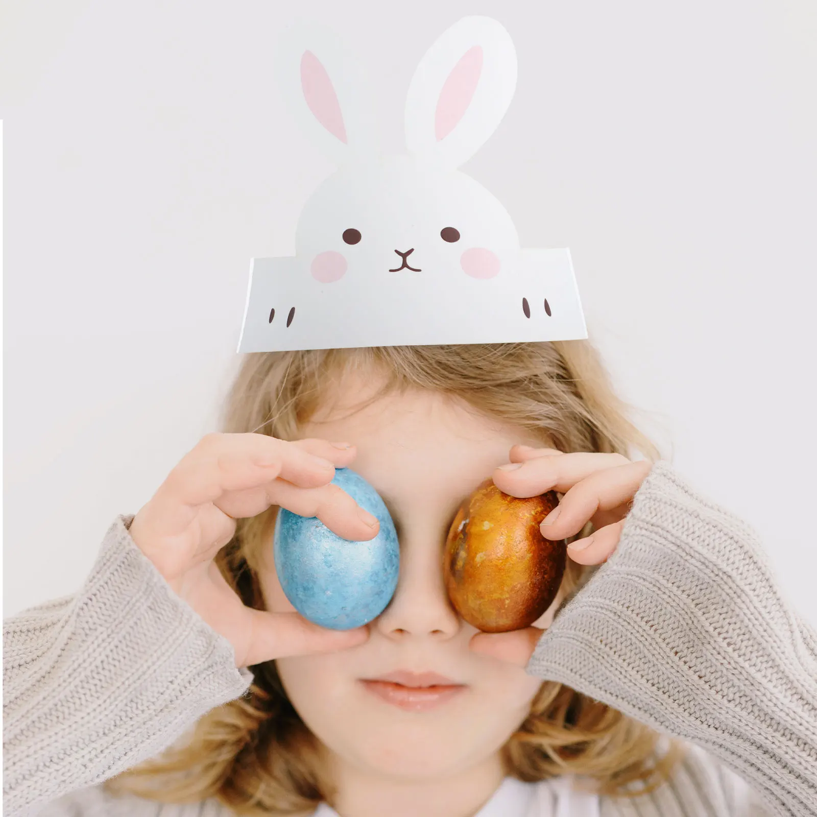 6pcs Konijnenoren Feesthoeden Bunny Crown Pasen Papier Hoofddeksels Kinderen Foto Props Lichtgewicht Leuk Cosplay Accessoires Verjaardag