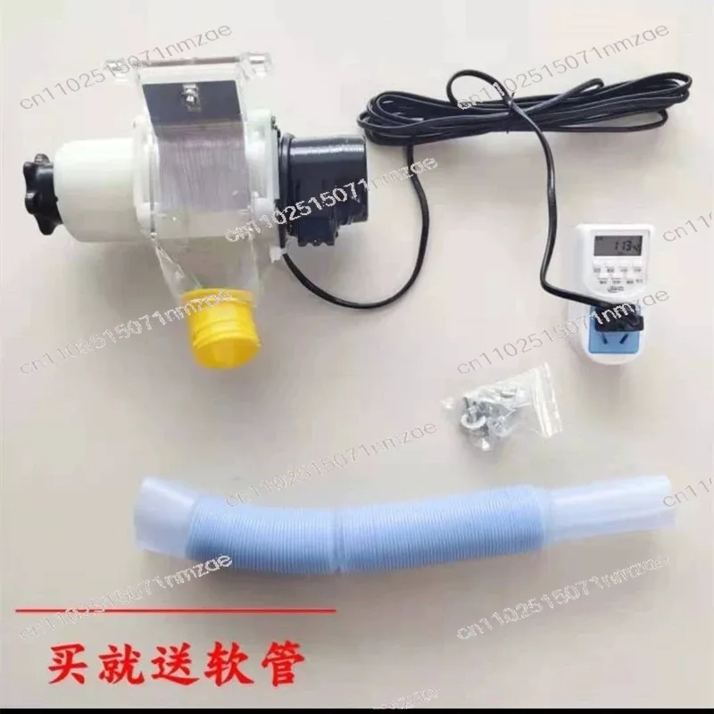 Automatyczny podajnik karmy dla drobiu z pojedynczą maszyną, zegarowany, automatyczny, inteligentny, dozownik karmy w granulkach typu lejek.