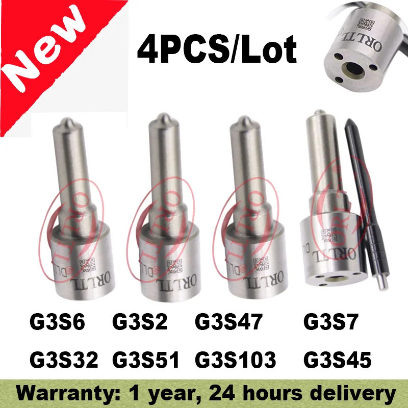 

G3S51 G3S103 G3S45 for DENSO Toyota Hilux Mitsubishi Nissan Cummins G3S6 G3S2 G3S47 G3S7 G3S32 New Injector Nozzle 4pcs