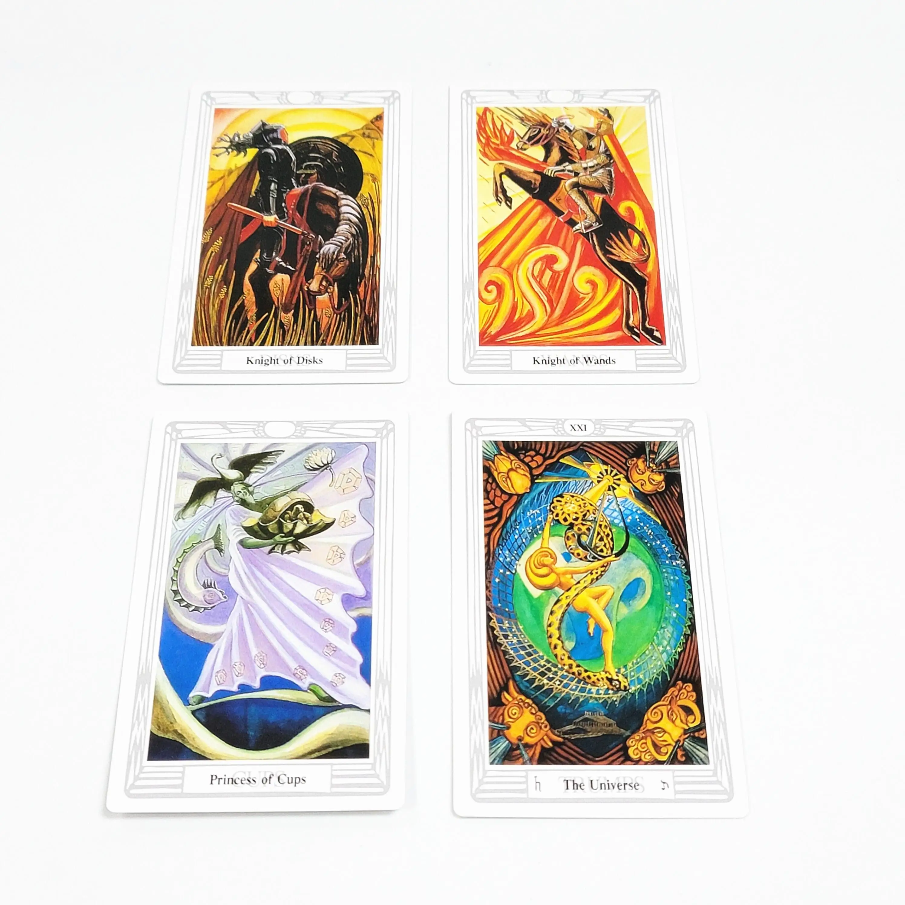 

12 X7cm Standard Size Thoth Tarot With Guidebook Tarot Desk Casual Friend Party Entertainment Table Board Game