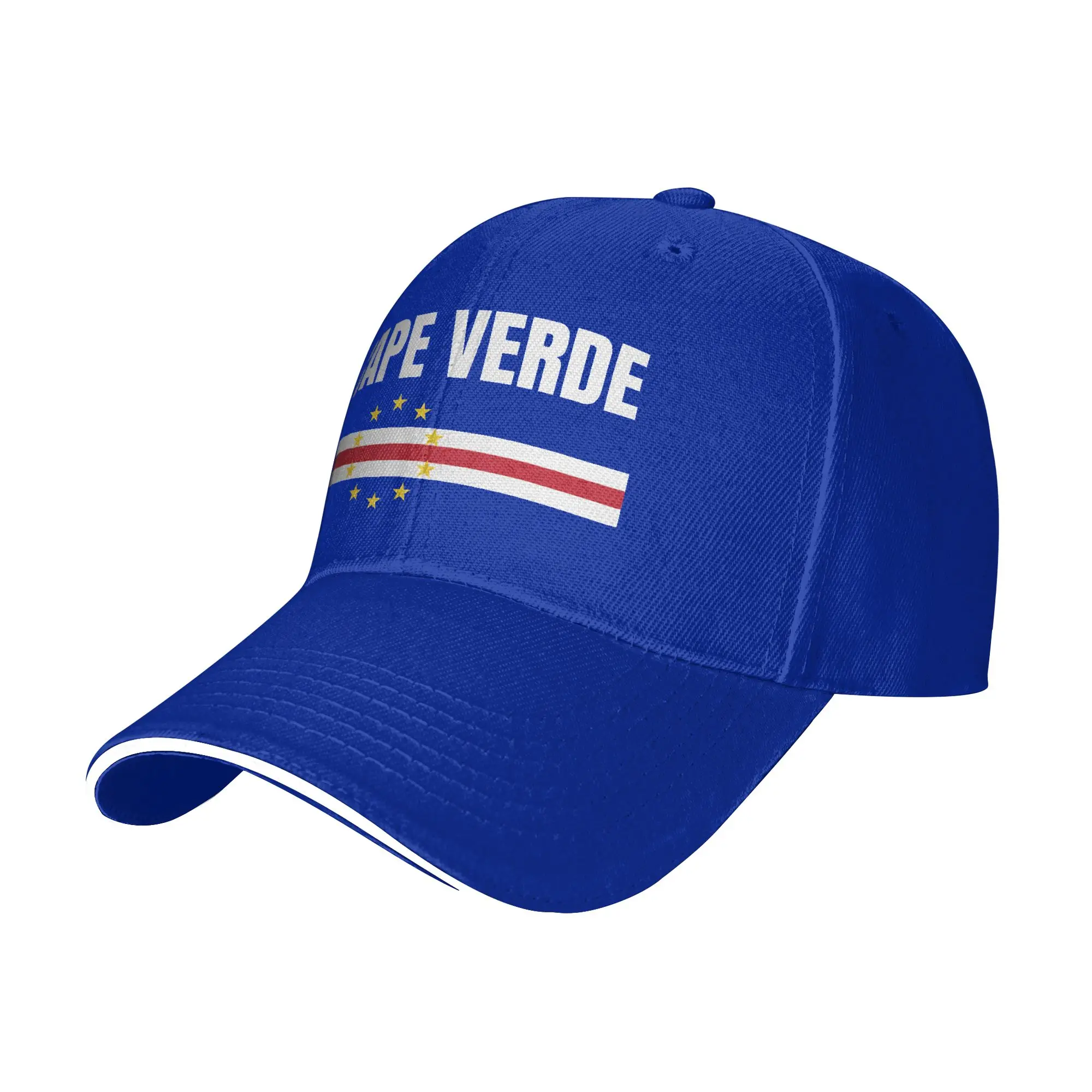 Cape Verde Flag Supporter Sandwich Cap Men Women Outdoor Baseball Cap Football Fan 2026 Adjustable Fitted All seasons Hats Adult