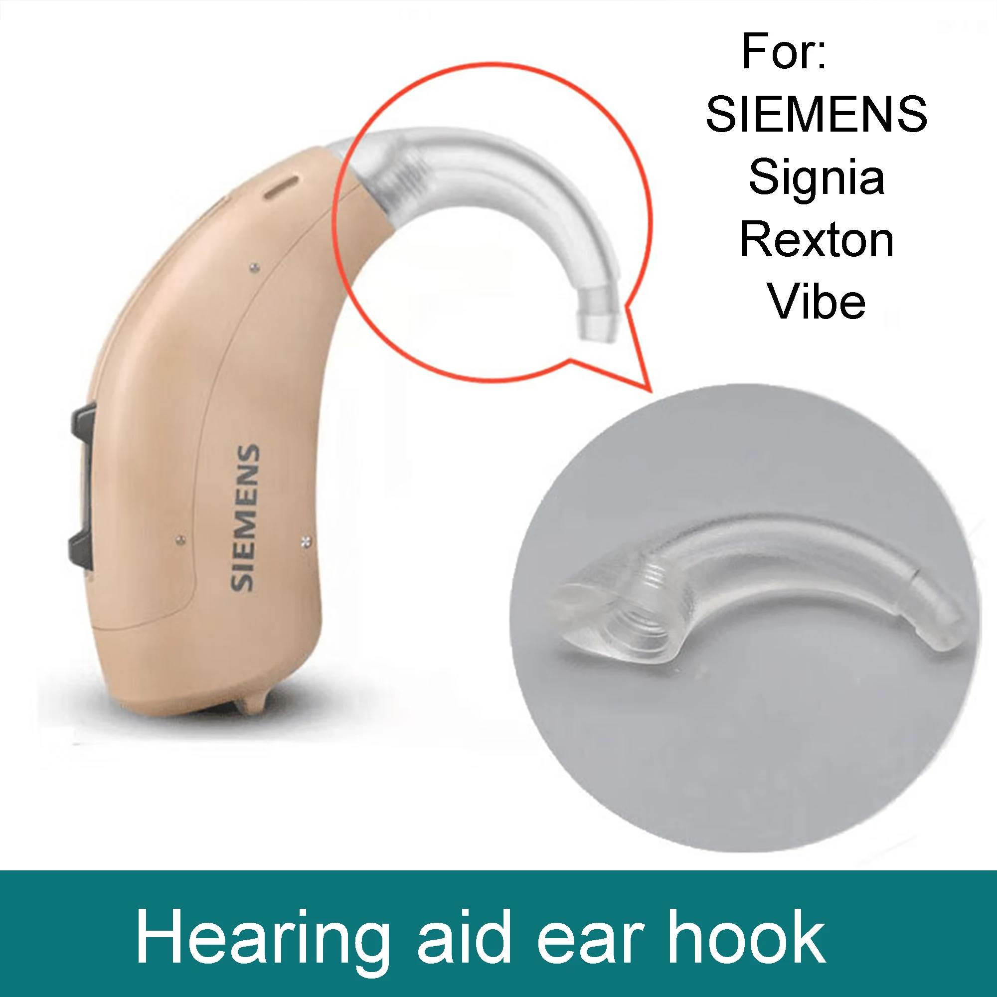 Siemens Earhook for Hearing Aids Signia Earhook Vibe Earhook Rexton BTE Hearing Aid AccessoriesEarhook