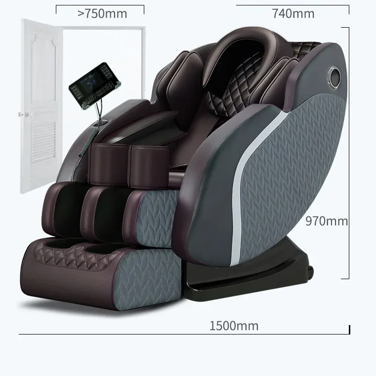 Luxury full-automatic reclinable back heating full-body massage chair