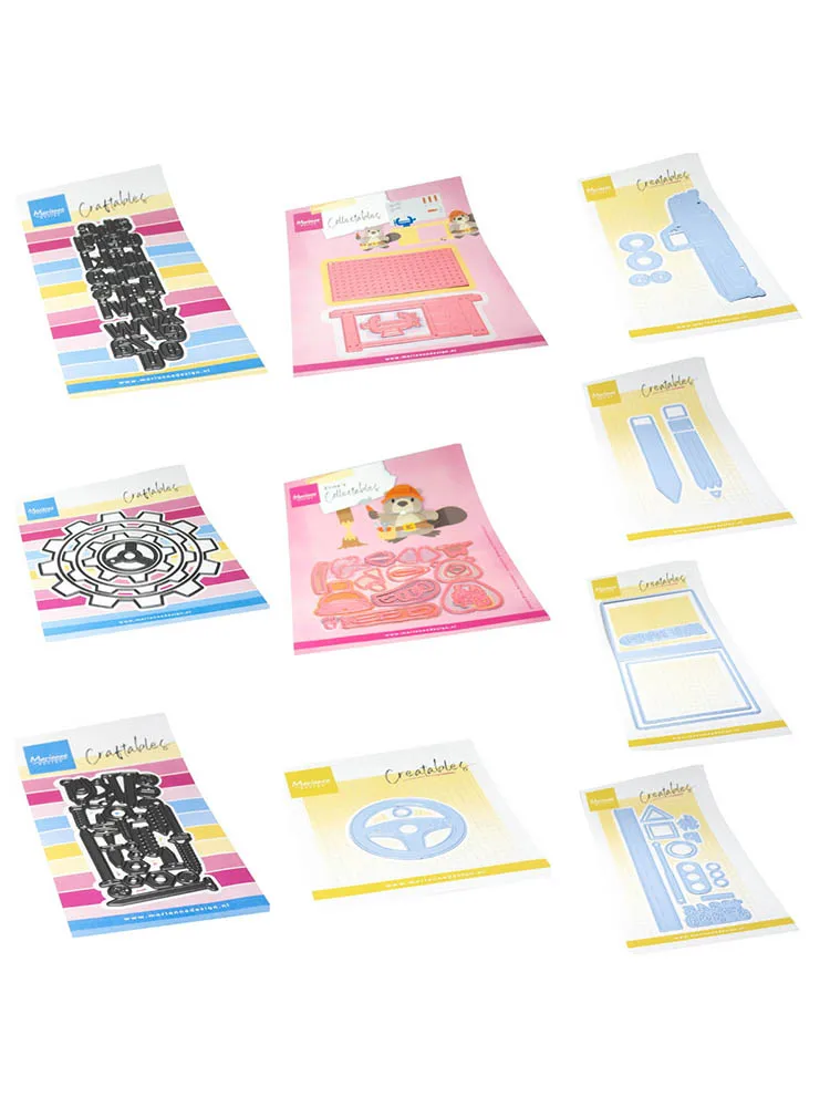 Craftables stencil tandwielen metalen stansmessen snijden stans ambachtelijke embossing sjabloon DIY plakboek handgemaakte dubbele kleedje stans mes decor - afbeelding 2