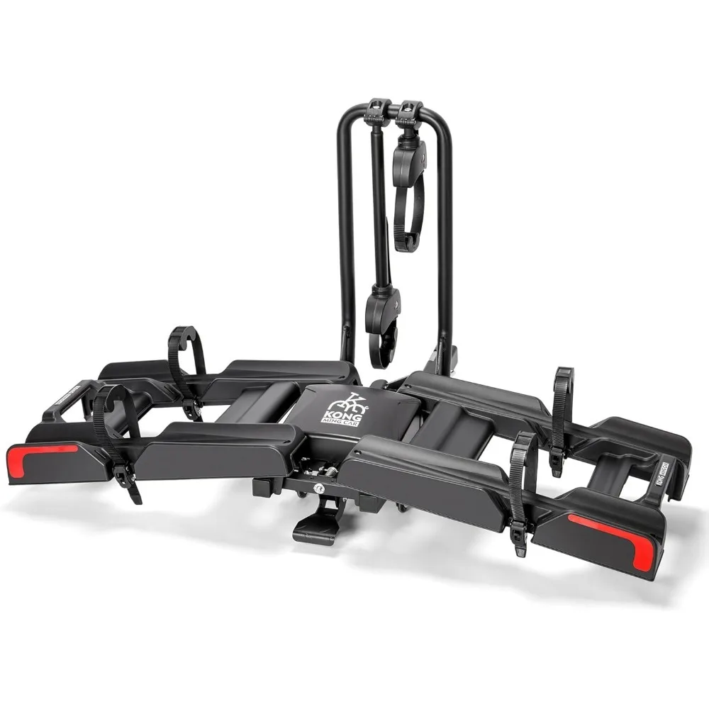 

Tilting Folding Hitch Bike Rack for 2 Inch Receiver 200 Lbs Capacity Carrier for Cars SUVs Trucks