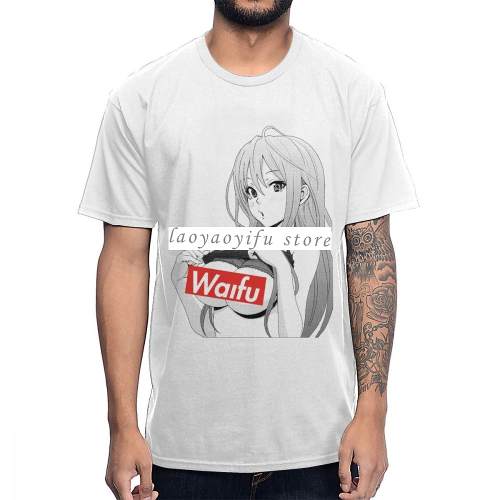 Japan Hentai Anime Waifu Sex TShirt Fashionable Sexy Girl Ahegao Graphic T Shirt Men Clothing Harajuku Otaku Shirt Ropa Hombre