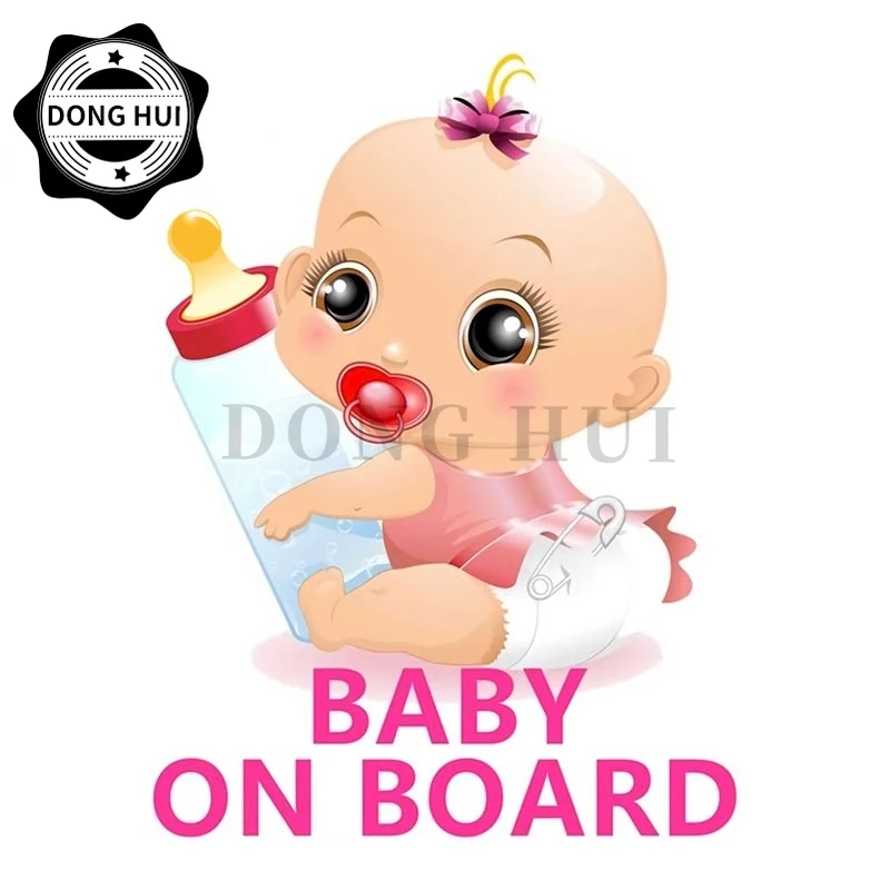 Lovely Baby Girl Warning Car Sticker Camper Motocross Decal