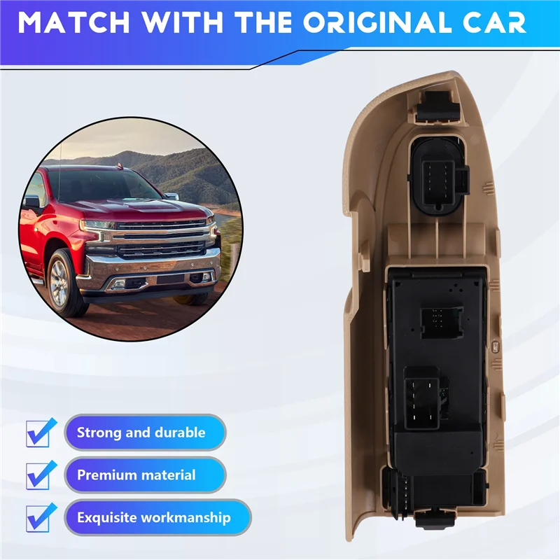 

Car 22968507 Front Driver Side Power Window Switch For SILVERADO GMC SIERRA 10-13