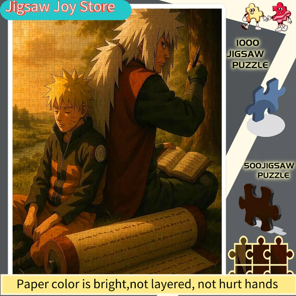 

Puzzles, Paper Puzzles, Puzzles, Adult Puzzles, Large Puzzles, a Scene of a Master And Apprentice Reading Under The Sunset Sui