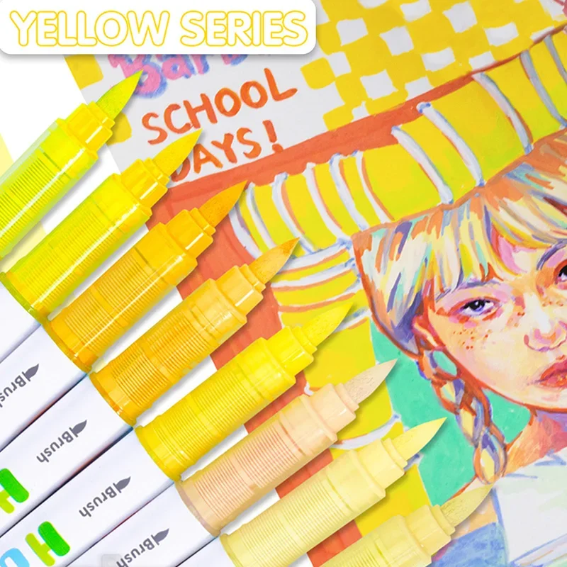 مجموعة أقلام تحديد أكريليك مكونة من 8 إلى 120 لونًا من Hedel، كتابة كتيب، رسم جرافيتي، رسم DlY، أقلام طلاء أكريليك فنية للطلاب