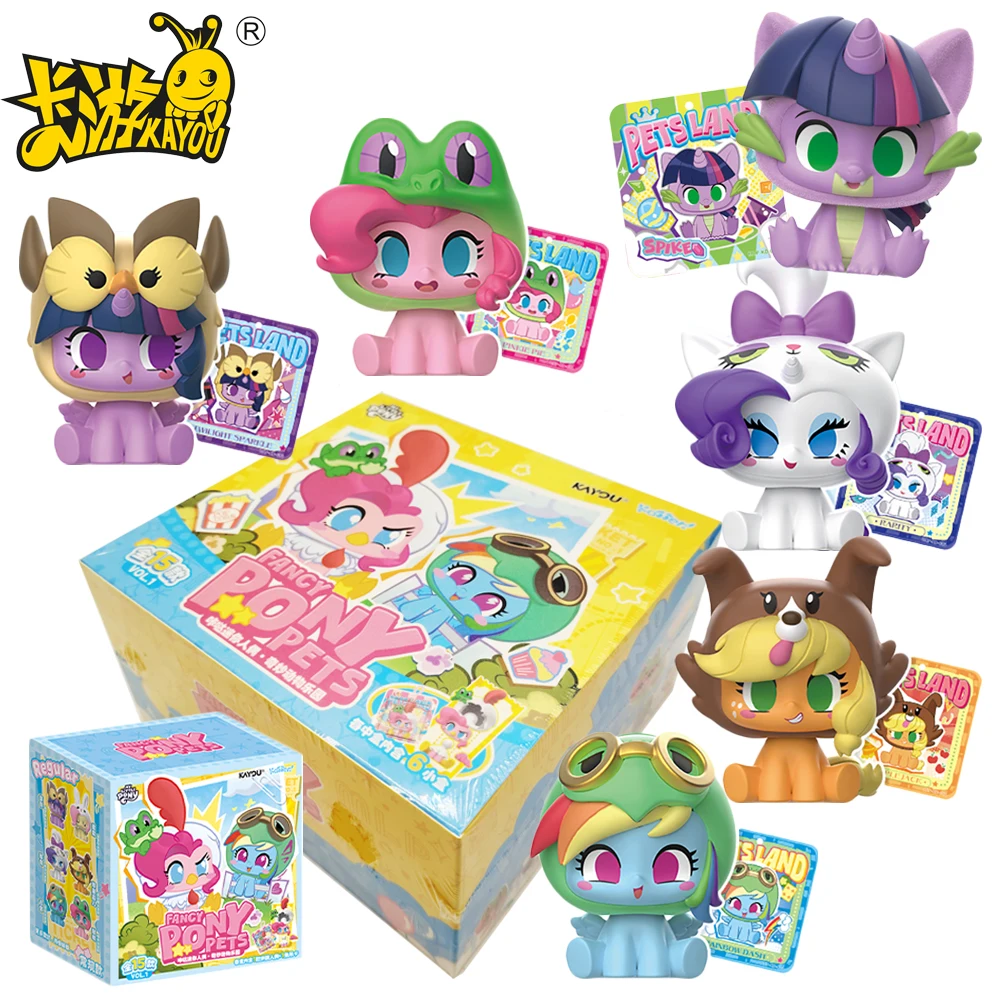 

Original KAYOU My Little Pony Click Mini Figure Series Blind Box Adorable Bag Pendant Ornament Toys Festival Gifts for Children