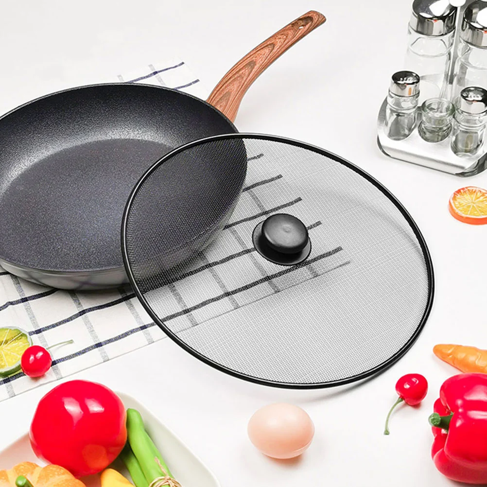 Anti-oil Splash Pot Lid Frying Pan Splatter Screen Guard Pans Grease Screens for Mesh Skillet Proof Cooking