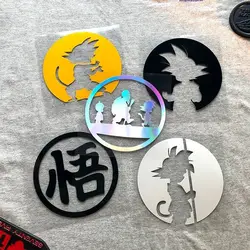 Car Stickers Son Goku Kakarotto Anime Cute Lovely Reflective Decoration for Bumper Windshield Trunk Motorcycle Helmet Laptop