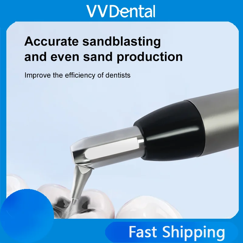 High-Quality Air Abrasion Polisher Aluminum Oxide Micro Blaster Sandblasting Kit for Teeth Whitening 2/4 Hole Options Dental Lab