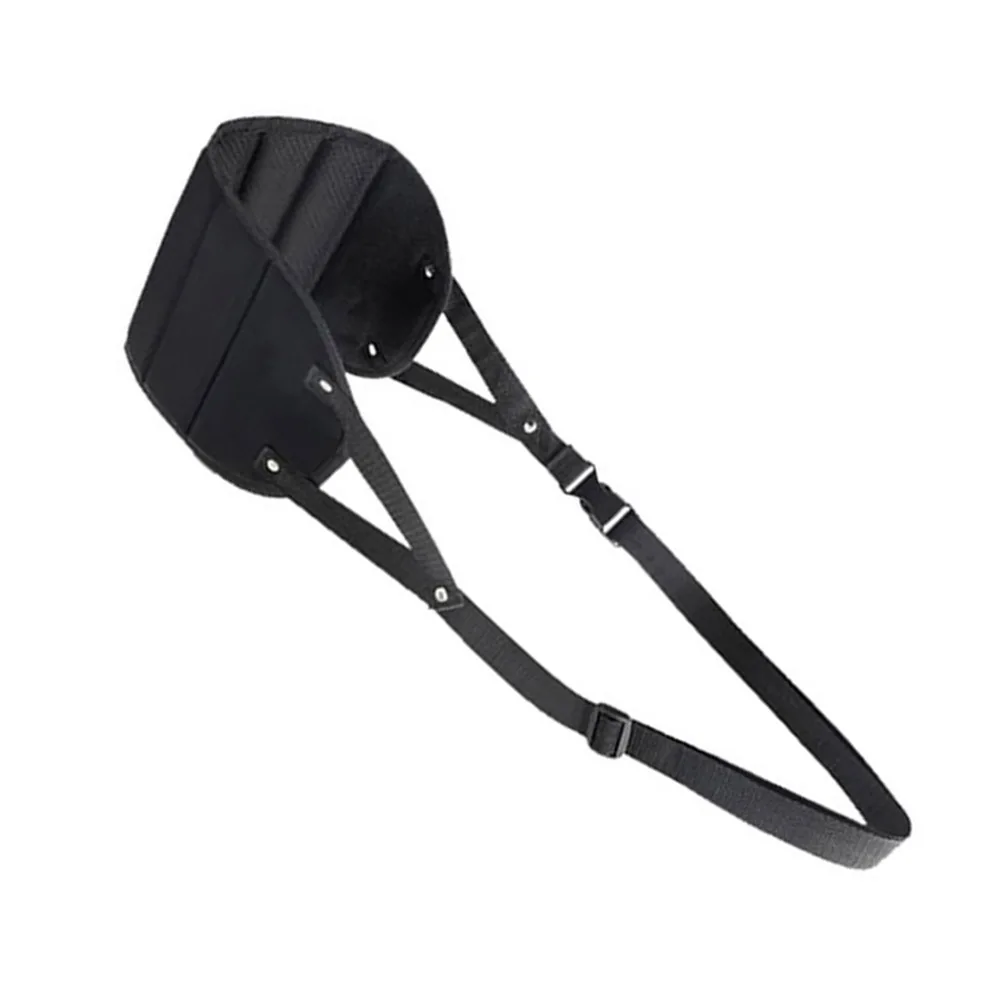 Adjustable Footrest Portable for Travel Foldable Leg Support Comfort on Long Flights Trains 20x43 CM Black Polyester
