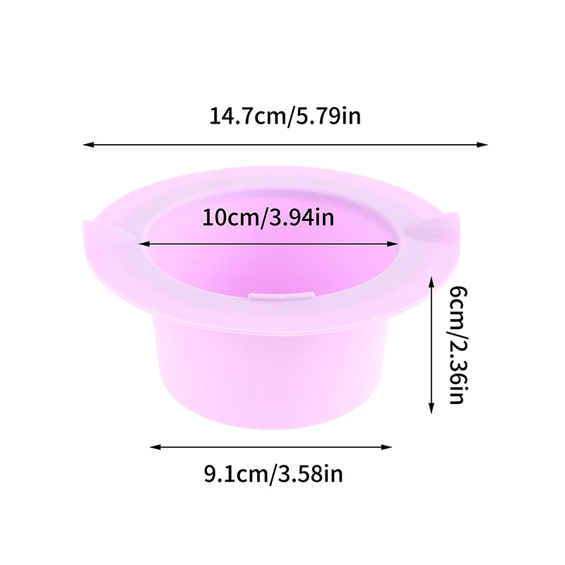 Tigelas de silicone resistentes ao calor, Wax Warmer Replacement Pot, Non-Stick Pan Liner, Easy Clean, Depilação, Derretendo, Encerando