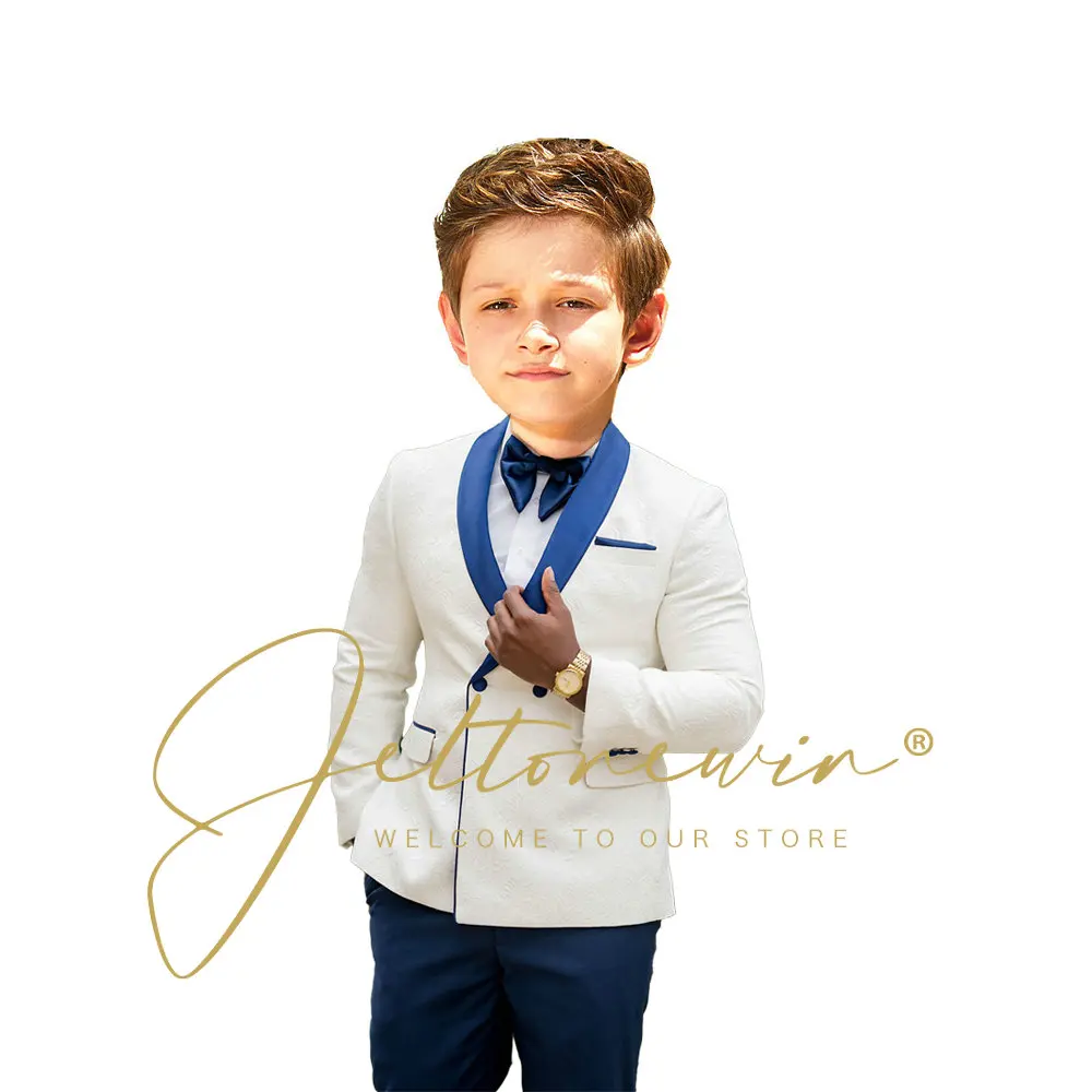 Formal Boys Suit For Wedding Children Party Blazers Pants Baptism Outfit Kids Costume Gentlemen Teenager Prom Tuxedos Set