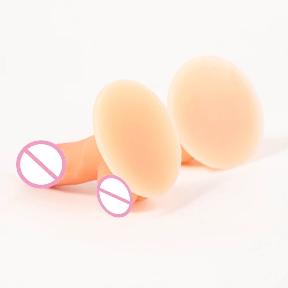New Super Small Mini Silicone Penis and Breast Toys Couple Novelty Fun Suction Cup Sex Toys Cell Phone Holder