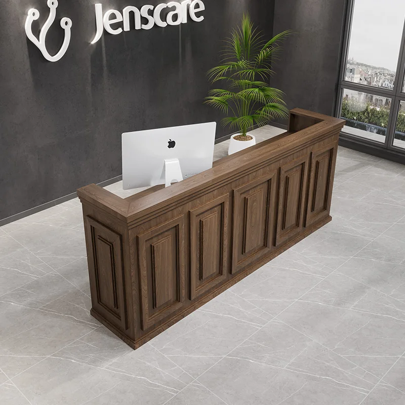 

Modern Shop Reception Desks Company Organizers Design Long Display Reception Desks Restaurant Mostrador Commercial Furniture